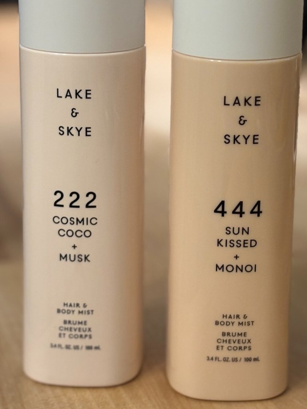 Set of 2 Lake & Skye Hair Body Mist -222 Cosmic Coco Musk + 444 Sun Kissed Monoi - Picture 2 of 5